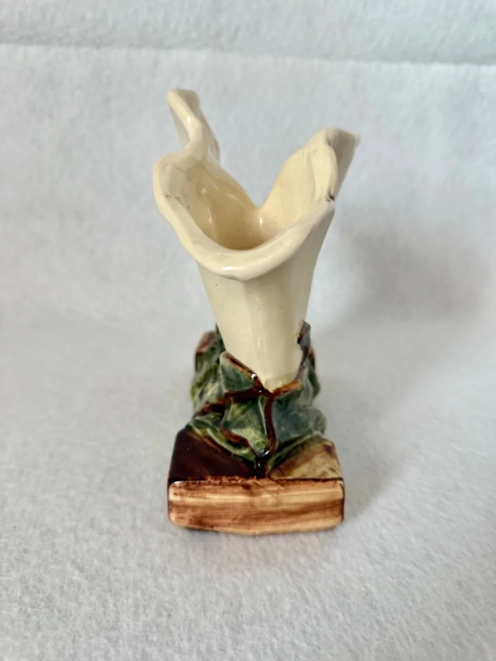 Vintage McCoy Pottery Triple Calla Lily Vace
